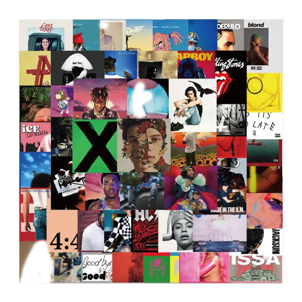 Ed Sheeran, Shawn Mendes, etc - 25/50PCS Singer Album Guitar Stickers