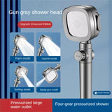 Pressurized Five-speed Multi-gear Faucet Shower