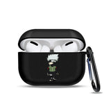 Anime Ninja Protective Silicone Case Cover for AirPods Pro / 1 & 2 / 3 - Shockproof Earphone Case with Carabiner Clip Featuring Akatsuki Cloud, Uchiha Crest & Rinnegan Seals - Gift for Anime Fans & Gamers