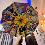 One Piece Characters Yellow Sunscreen Umbrella