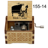 Anime Pirate Brook Wooden Music Box - Bink's Sake Engraved Hand-Crank Musical Toy - Retro Soul King Laser Etched Musicbox - Collectible Nostalgic Fan Gift for Birthday & Room Display