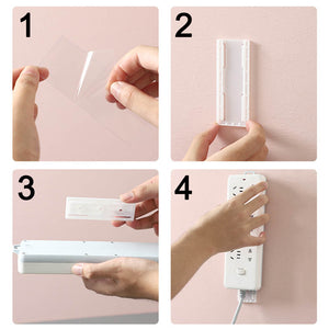 Self-adhesive Cable Seamless Power Strip