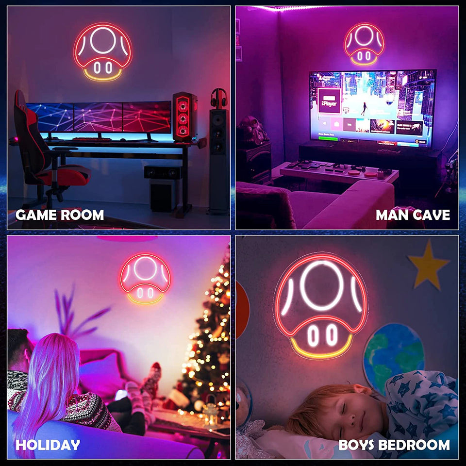 Super Mario - Mushroom Led Wall Lamp