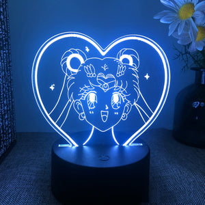 Anime Sailor Moon Colorful Led Night Light