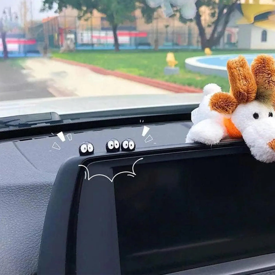 10pcs Cute Soot Sprites Car Ornaments - Spirited Away