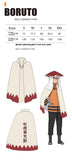 Anime Seventh Generation Hokage Cosplay Cloak - Premium White Seventh Fire Shadow Robe Cape - Retro Hidden Leaf Village Leader Outfit - High-Quality Halloween Costume & Comic-Con Apparel for Adults