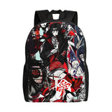 Itachi Uchiha Manga Collage Backpack - Anime Torn Graphic School Bookbag with Sharingan Eyes - Durable Canvas Laptop Daypack for Anime Fans, Students & Cosplay