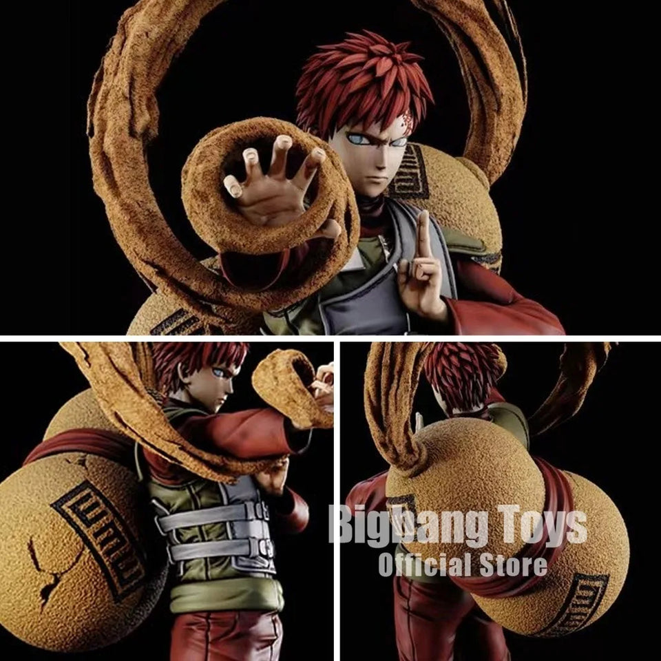 Naruto Gaara of the Sand Action Figure - Collectible Resin Statue with Giant Gourd & Swappable Shukaku Head - Anime Desk Figure Decor - 26 to 28CM