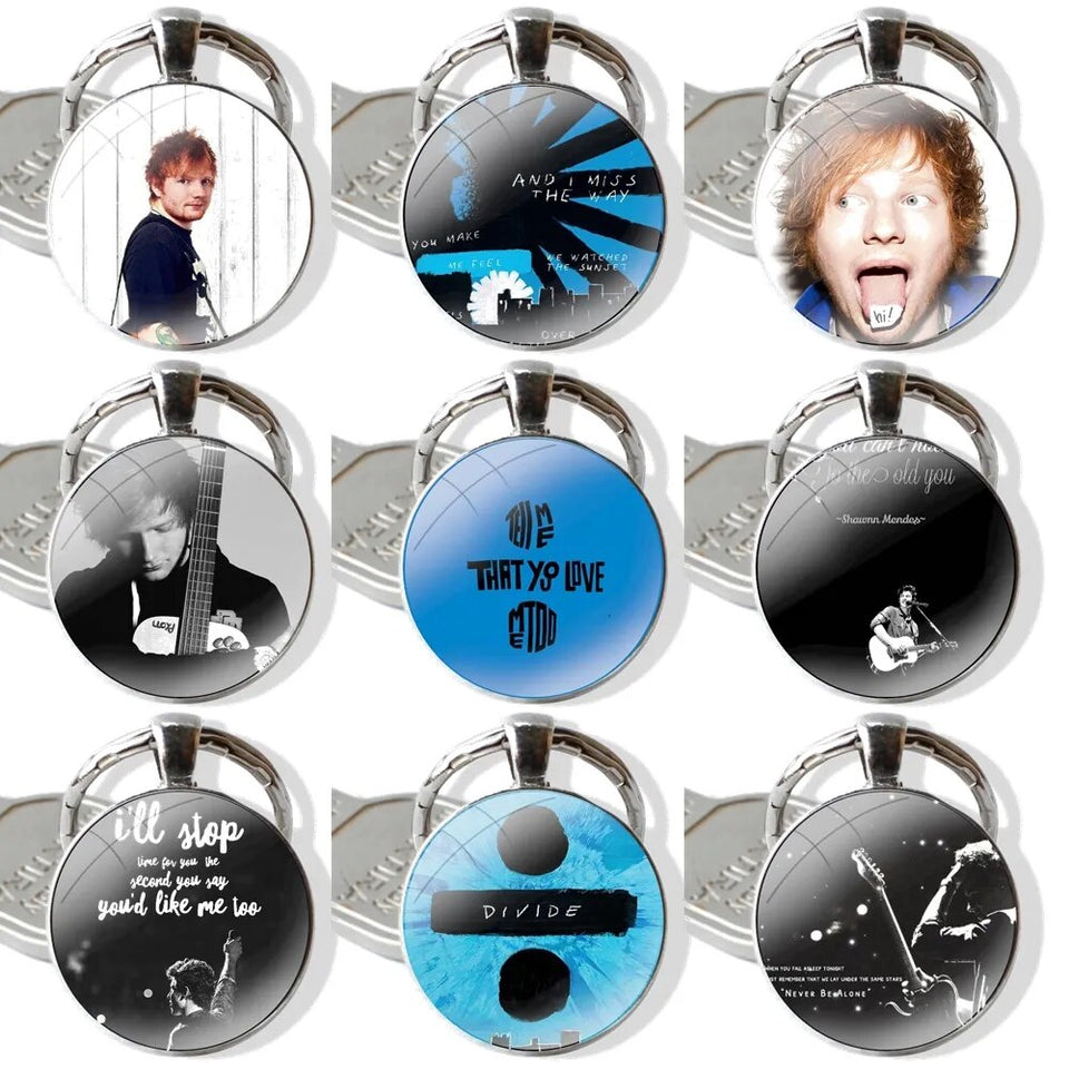 Ed Sheeran - Glass Keychain