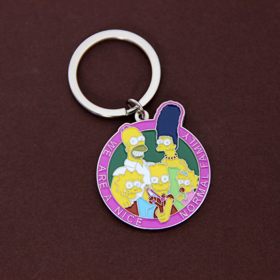 The Simpsons Family Keychain