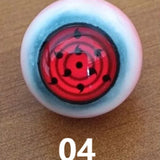 Naruto Sharingan & Mangekyou Sharingan Eyeball Prop Set - Realistic Uchiha Cosplay Eyeball Replicas - Itachi, Sasuke & Kakashi Eye Props for Anime Displays & Halloween