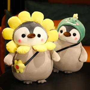Cute Dinosaur and Sunflower Penguin Plush Toys