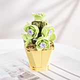 DIY Succulents Romantic Flowers Bouquet Bricks