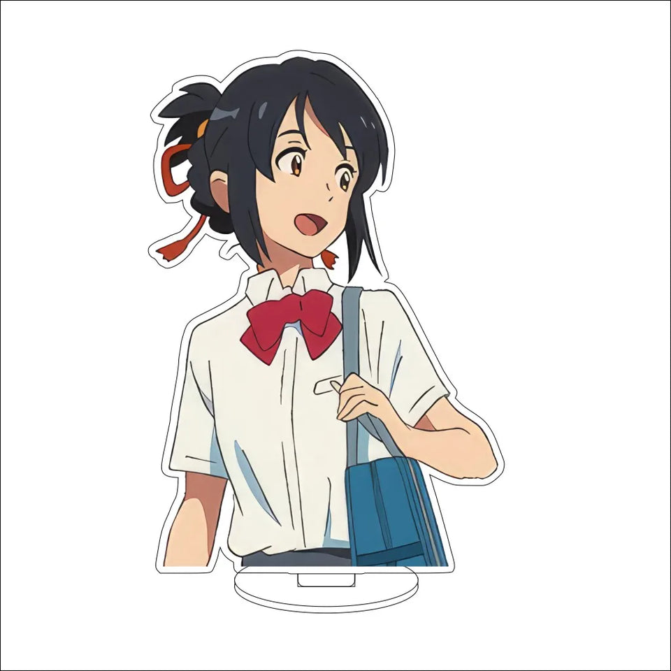 Your Name Anime Acrylic Standee Collection - Premium Taki & Mitsuha Timeline Variant Figures - Kimi no Na wa Kataware-doki Twilight Desk Decor - Romantic Manga Fan Gift Set for Bookshelf, Desk & Room Display