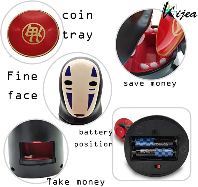Spirited Away Faceless Man Piggy Coins Bank
