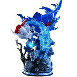 Naruto Kakashi Hatake Sixth Hokage Diorama Statue - Lightning Hound Chidori Chakra Effect Statue - Collectible Anime Desk Figure & Display Centerpiece - 22CM