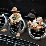 Anime Cute One Piece Luffy Action Figure Car Accessories