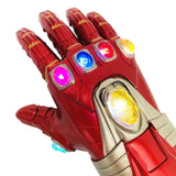 Infinity Gauntlet Prop Replica - Metallic Gold Armor Glove with 6 Infinity Stones - Marvel Superhero Cosplay Weapon, Costume Prop & Desk Display for Fans & Collectors