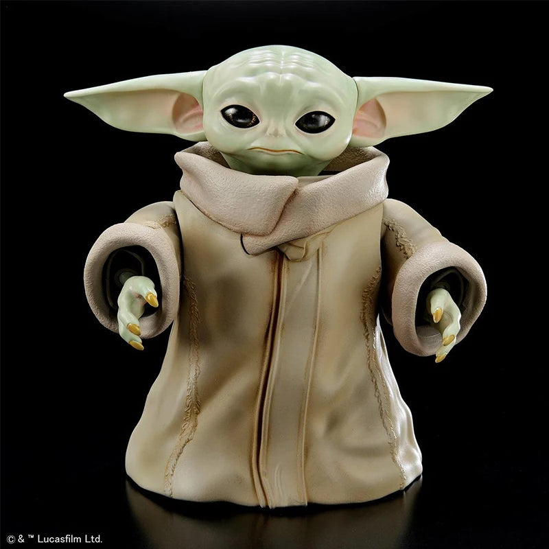Bandai Original Star Wars: The Mandalorian Grogu Model Kit - Genuine 1/12 Scale Baby Yoda Action Figure with Hover Pram - Premium Grogu Collection Toys & Gifts