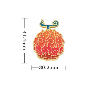 ONE PIECE Devil Fruit Lapel Pins Brooches