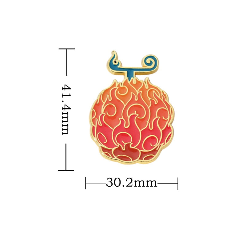 ONE PIECE Devil Fruit Lapel Pins Brooches