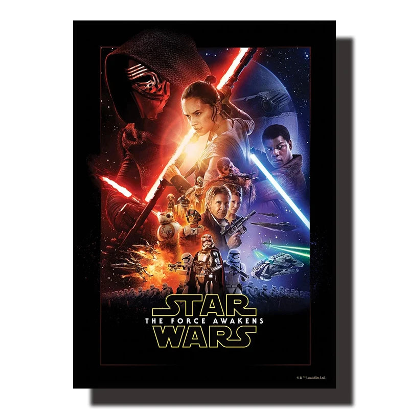 Star Wars Saga Canvas Wall Art – Retro Movie Posters & Minimalist Aesthetic Prints for Home Decor