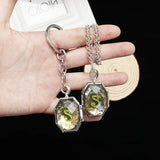 Harry Potter Horcrux Necklace & Keychain Set - Slytherin Locket, Ravenclaw Diadem, Hufflepuff Cup - Vintage Movie Replica Jewelry for Fans