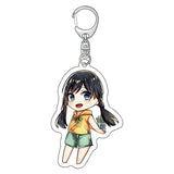 Weathering With You Chibi Acrylic Keychain Collection - Hodaka & Hina Cute Anime Couple Charm Set - Clear Double-Sided Pendant Keyring for Bags, Ita Bags & Anime Fans
