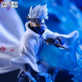 Naruto Kakashi Hatake Sixth Hokage Diorama Statue - Lightning Hound Chidori Chakra Effect Statue - Collectible Anime Desk Figure & Display Centerpiece - 22CM