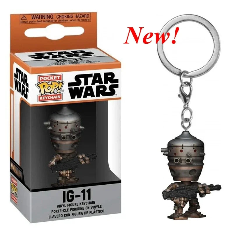 Star Wars Mini Figure Keychains - 29 Styles Featuring Baby Yoda (Grogu), The Mandalorian, Darth Vader, & Boba Fett - Premium Funko-Style Pocket Collectibles & Fan Gifts