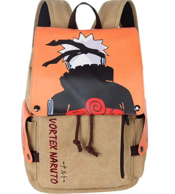 Naruto Anime Canvas School Backpack