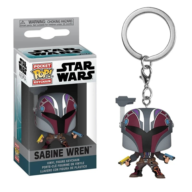 Star Wars Mini Figure Keychains - 29 Styles Featuring Baby Yoda (Grogu), The Mandalorian, Darth Vader, & Boba Fett - Premium Funko-Style Pocket Collectibles & Fan Gifts