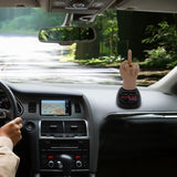 Middle Finger Solar Dashboard Ornament