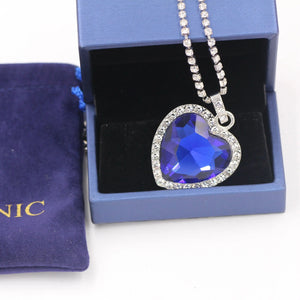 Titanic - Heart of Ocean Blue Necklace