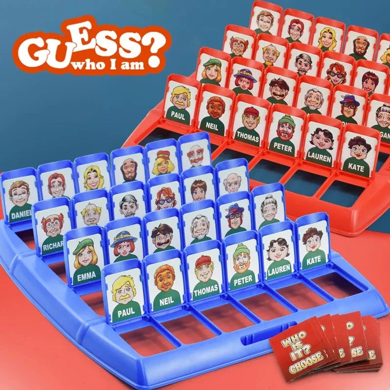 Guess Who I Am? Family Interaction Guessing Memory Card Game