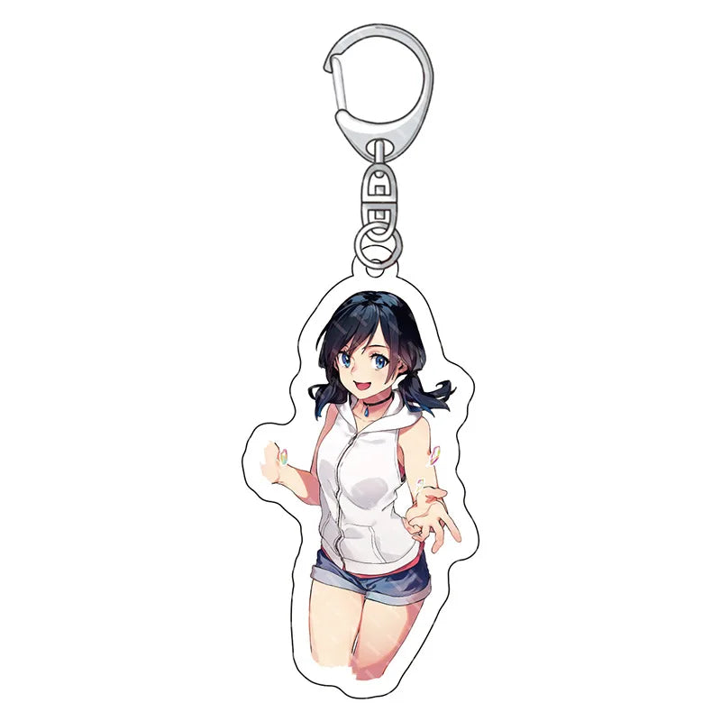 Weathering With You Chibi Acrylic Keychain Collection - Hodaka & Hina Cute Anime Couple Charm Set - Clear Double-Sided Pendant Keyring for Bags, Ita Bags & Anime Fans