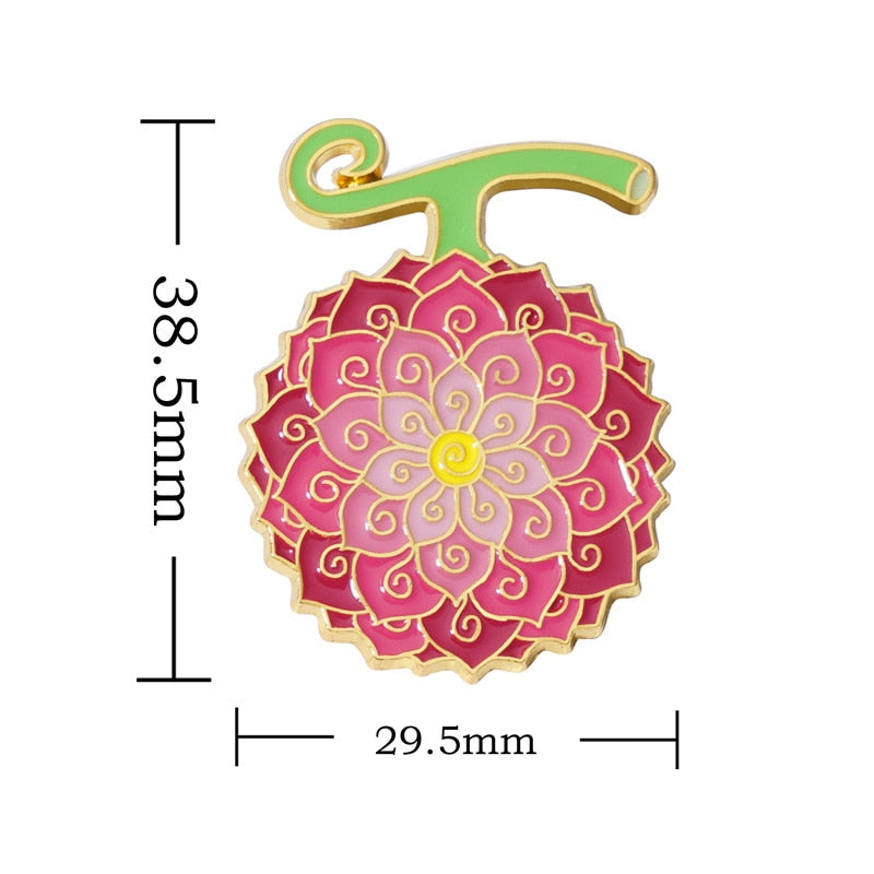 ONE PIECE Devil Fruit Lapel Pins Brooches
