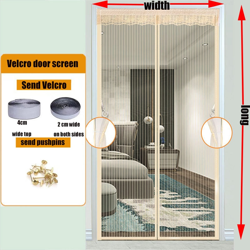 Automatic Closing Magnetic Mesh Curtain