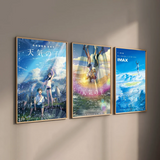 Weathering With You Canvas Poster Collection - Tenki no Ko Anime Art Prints - Makoto Shinkai Cinematic Wall Decor for Bedroom, Living Room & College Dorm