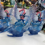 Pokémon Ash-Greninja Water Shuriken Diorama Statue - Dynamic Water & Crystal FX Action Figure - Collectible Anime Desk Statue & Gaming Setup Display - 23CM