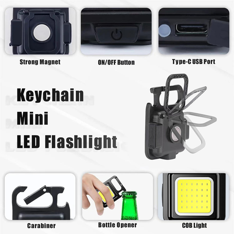 Emergency Camping Flashlight Keychain