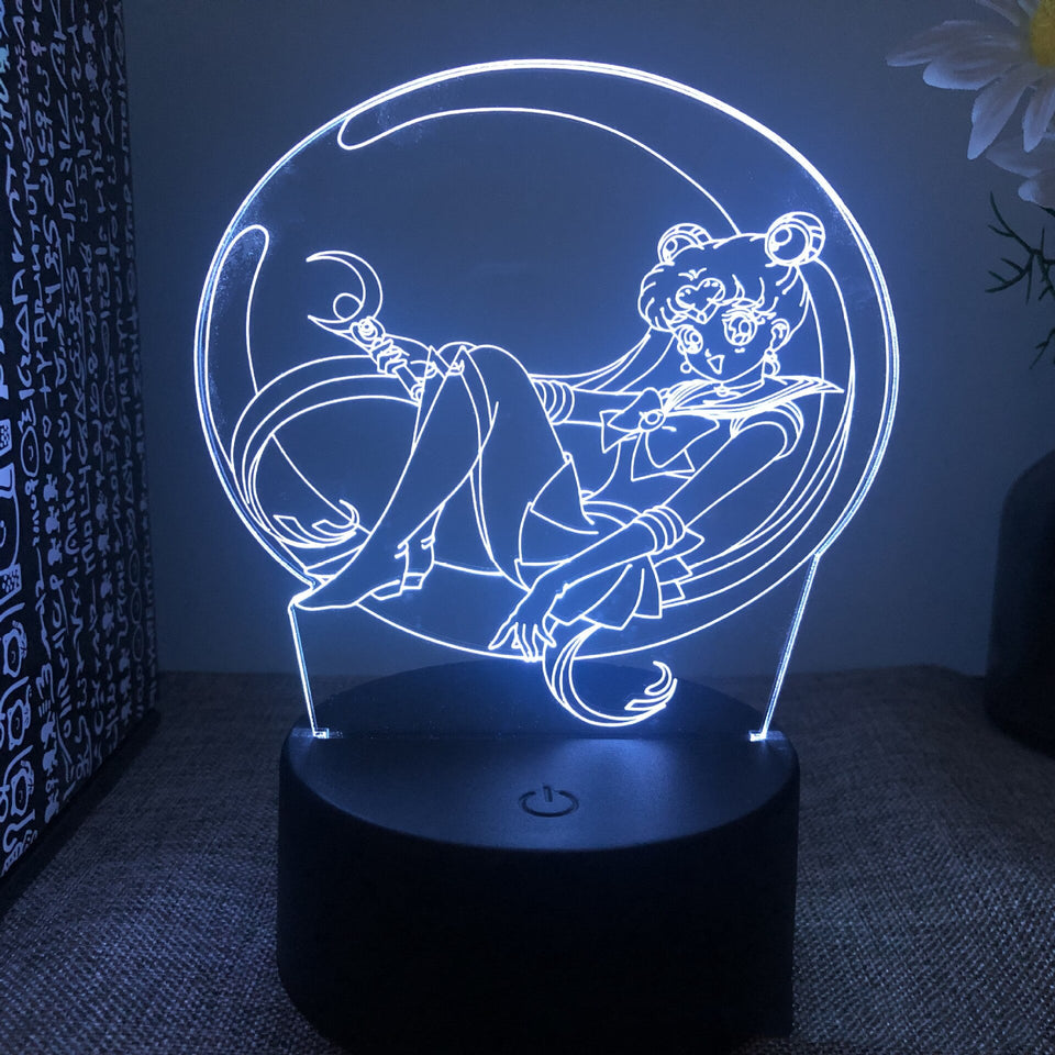 Anime Sailor Moon Colorful Led Night Light