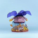 Anime Majin Buu Combat Diorama Statue - Premium Elastic Punch Fat Buu vs Kid Buu Resin Model - Dynamic Shonen Action Figure - High-Fidelity Manga Collector Gift for Display Case & Gaming Desk - (18CM)
