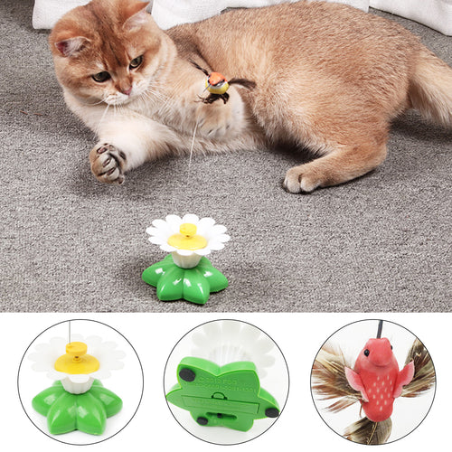 Funny Electric Flower Moving Pet Toys