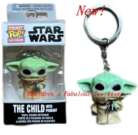 Star Wars Mini Figure Keychains - 29 Styles Featuring Baby Yoda (Grogu), The Mandalorian, Darth Vader, & Boba Fett - Premium Funko-Style Pocket Collectibles & Fan Gifts