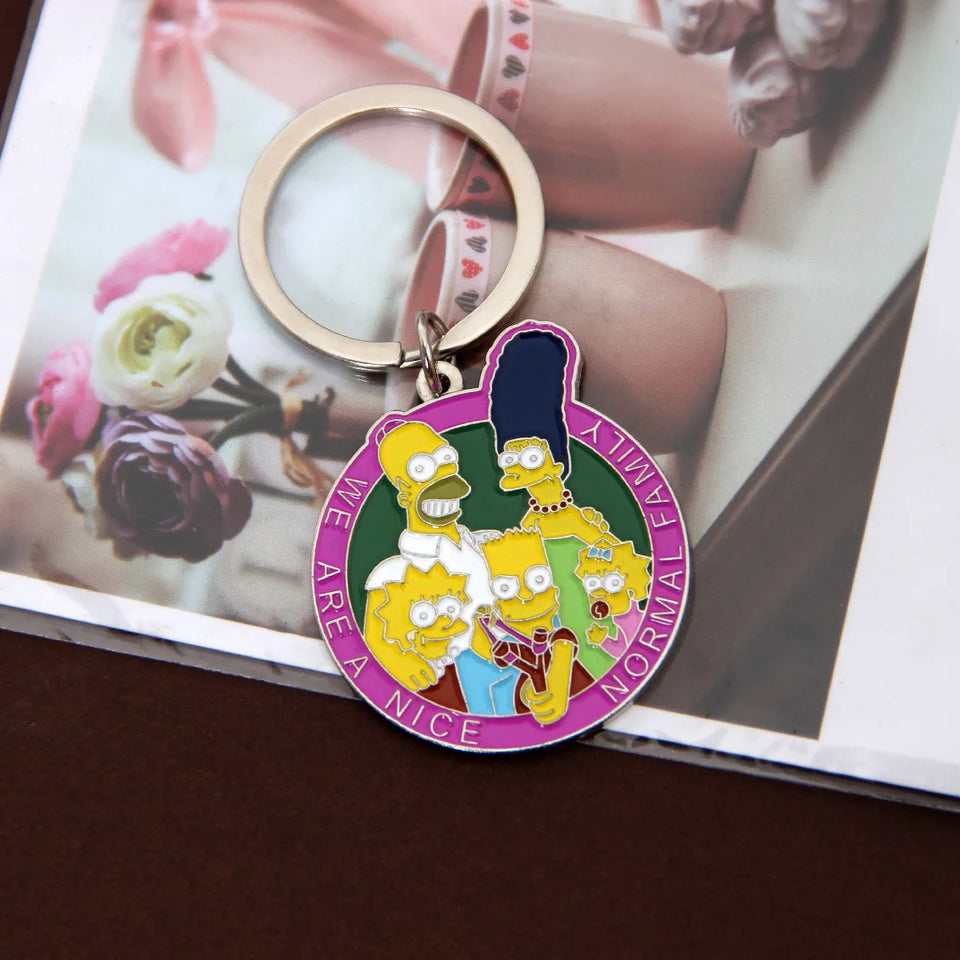The Simpsons Family Keychain