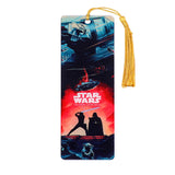 Star Wars Collectible Bookmark Set with Silk Tassels - Premium Mandalorian, Darth Vader & Luke Skywalker Graphic Book Page Markers - Durable Sci-Fi Reading Accessories - Cool Gift for Bookworms & Fans