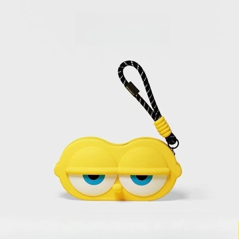 SpongeBob SquarePants Silicone Glasses Case - Protective Eyewear Pouch - "Life is the Bubbles" Edition Soft Shell Eyeglass Protector