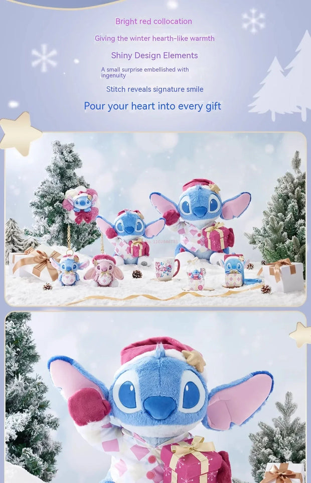 Genuine Disney Stitch Plush Doll – Kawaii Soft Stuffed Toy, Winter & Christmas Gift for Kids