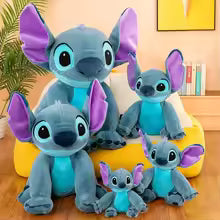 Large 30 - 75 cm Lilo &amp; Stitch Couple Plush Toys – Soft Pillow Dolls for Girls, Cute Disney Room Decor